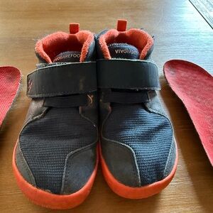 Vivo barefoot blue and orange kid Sneakers with Velcro Straps size 29 (boys 11)